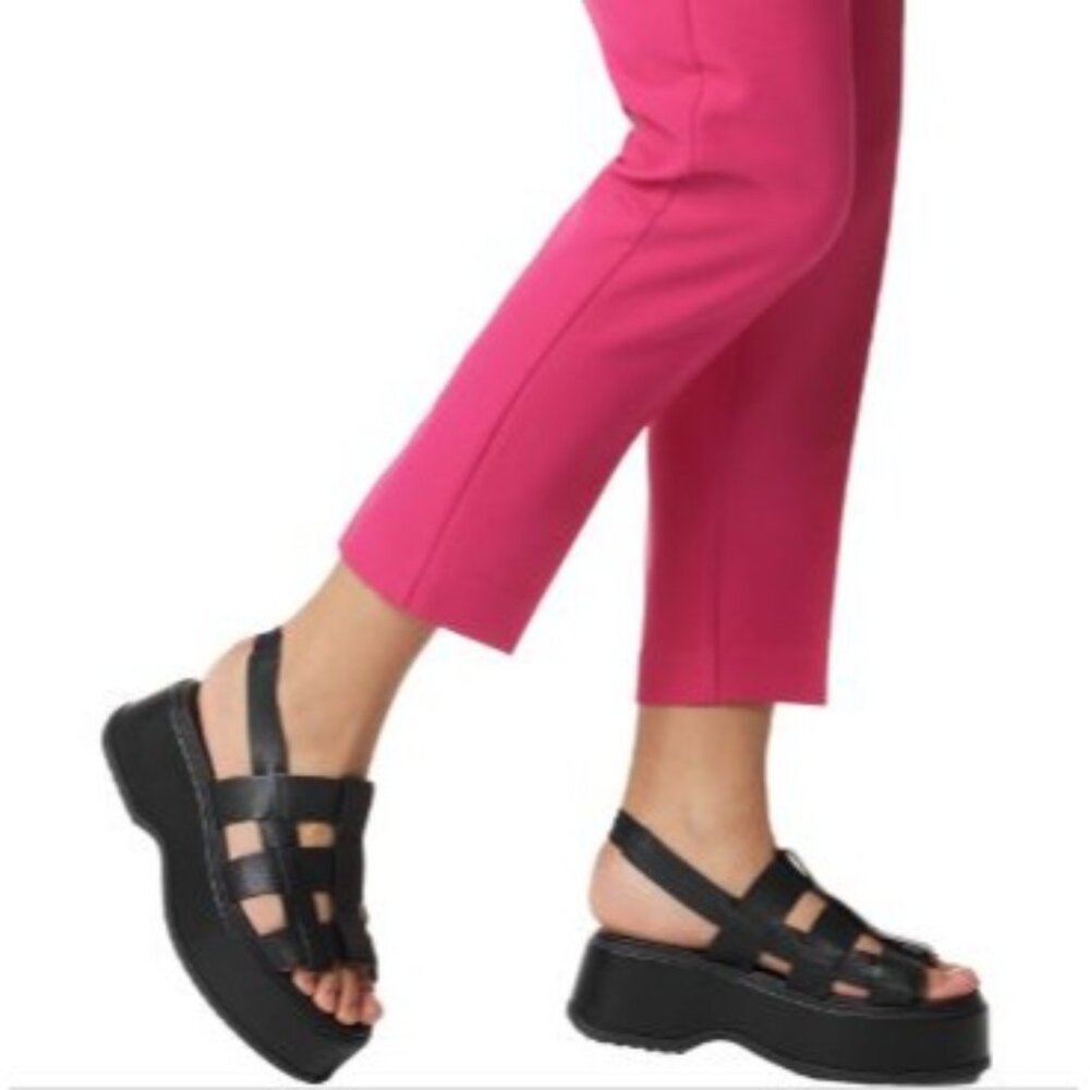 Sorel Dayspring Slingback Black Sandal Size 10 EU 41 Chunky NWOB